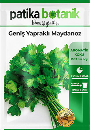 5000 Adet Patika Botanik Geniş Yapraklı Maydonoz Tohumu