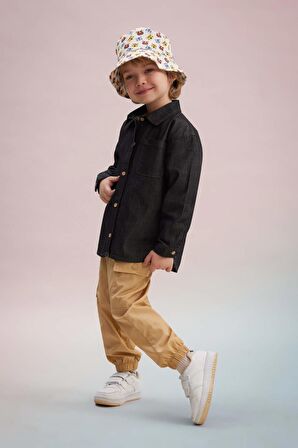 DeFacto Erkek Bebek Kargo Fit Gabardin Pantolon C0639A524SPBG247