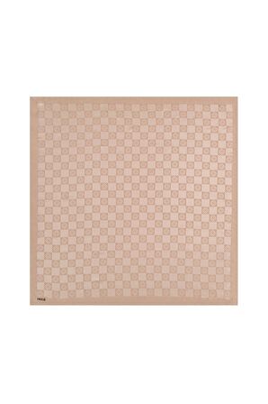 Aker Dama Monogram Eşarp- Gri - 1070600-972