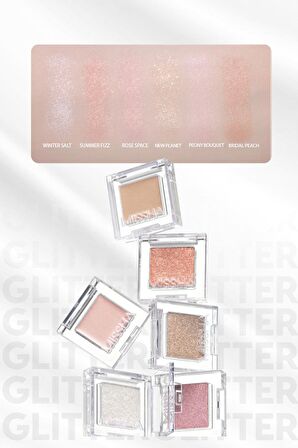 Kalıcı, Topaklanma Yapmayan, Simli Tekli Krem Far Modern Shadow Glitter (306 Peony Bouquet)