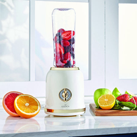 Karaca Retro Personal Kişisel Smoothie Blender Cream