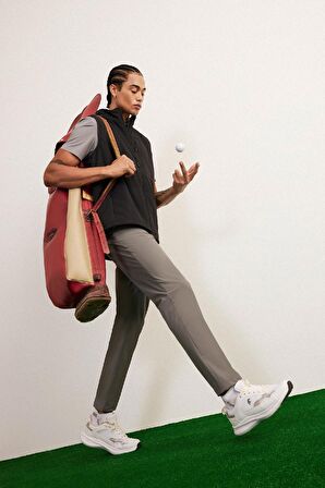 DeFactoFit Slim Fit Dar Kesim Standart Paça Esnek Multifonksiyonel Dokuma Sporcu Pantolon D9247AX25SPGR83