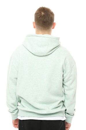 defy's Erkek Oversize Kapüşonlu Sweatshirt Yeşil Melanj