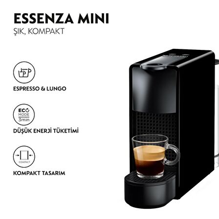 Nespresso Essenza Mini C30 Black Kahve Makinesi