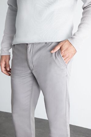 DeFacto Kanvas Chino Pantolon Normal Kesim 4 Cepli Pamuklu Esnek Düz Paça C9440AX24AUGR265