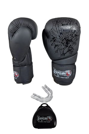 Giftoom Sport - Yakuza Boks Eldiveni Ve Kutulu Şeffaf Boks Dişliği