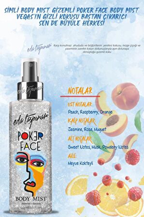 Eda Taşpınar Poker Face Simli Body Mist -  200 ML