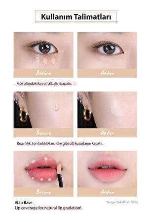 Güçlü Kapatma, Kalıcılık Sunan Concealer Peripera Double Longwear Cover Concealer(02 Natural Beige)
