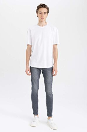 DeFacto Carlo Skinny Fit Ekstra Dar Kalıp Normal Bel Ekstra Dar Paça Jean Pantolon A2140AX23SPNM55