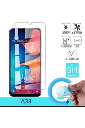 Samsung A33 Ekran Koruyucu Nano Kırılmaz Cam Tam Kaplayan