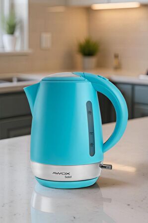 Awox Solid Gizli Rezistans Su Isıtıcı Kettle Mavi