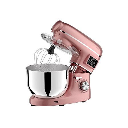 Yasomi Sm 1504bml Rose Gold Led Ekranlı Kıyma Çekme Aparatlı Blender Stand Mikser Mutfak Şefi 1500w