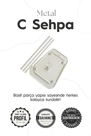 C Sehpa Koltuk Sehpası Yan Sehpa Zigon Sehpa Servis ve Kahve Seehpası