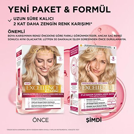 L’Oréal Paris Excellence Creme 9 Sarı Saç Boyası