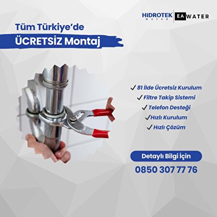 HİDROTEK 10 Aşamalı Zengin Mineralli En Iyi Su Arıtma Cihazı Pompalı