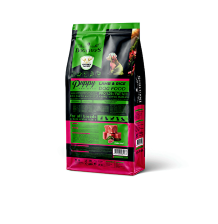 Dog Chefs Kuzu Etli-Pirinçli Yetişkin Kuru Köpek Maması 15 kg