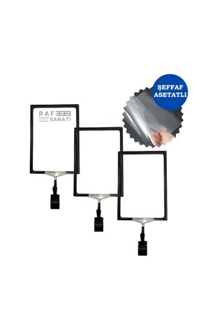 5 Adet - A4 Ayaklı Fiyat Etiketlik Teleskopik Borulu Çerçeve Etiketlik Yönlendirme Levhası Menü Panosu Gri