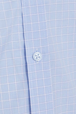 Mavi Desenli Modern Fit Pamuklu Gömlek | S