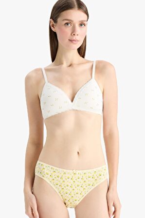 DeFacto Desenli 3'lü Brief Külot-Fall in Love E7574AX25SPYL118