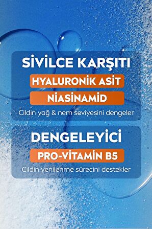 Nivea Derma Skin Clear Dengeleyici ve Sivilce Karşıtı Serum 30ml, Niasinamid, Hyaluronik Asit, Yağlı Cilt