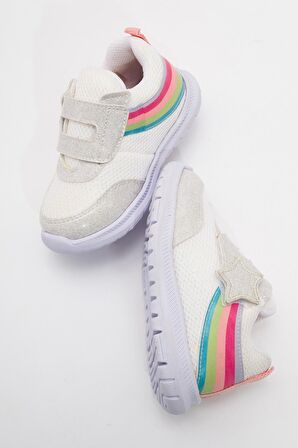 mnpc Kız Çocuk Beyaz Günlük Spor Ayakkabı