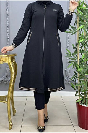 OTTOBAN ÖNÜ FERMUARLI KOLLARI VE ETEK UÇLARI ŞERİT RİBANALI MEVSİMLİK KAP