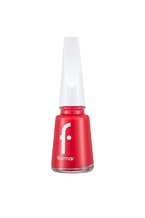 Flormar Nail Enamel Yüksek Pigmentli & Parlak Bitişli Oje Fne-377 Red Coral