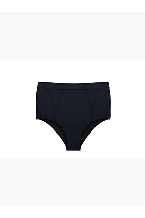 Siyah Süper Yüksek Bel Bikini Altı