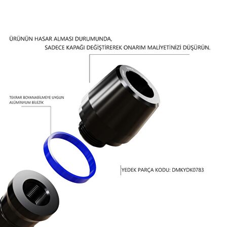 Yamaha MT-09 Uyumlu Grenaj Koruma Takozu (MAVİ)  