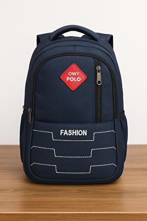 OWYON POLO FASHİON OKUL SIRT ÇANTASI (YENİ SEZON)-LACİVERT