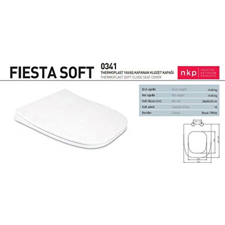 Nkp NKP0341 Fiesta Klozet Kapağı Soft