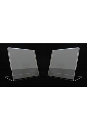 A5 21cmx15cm Masaüstü L Tipi Dikey Pleksi Föylük Broşürlük Fiyatlık