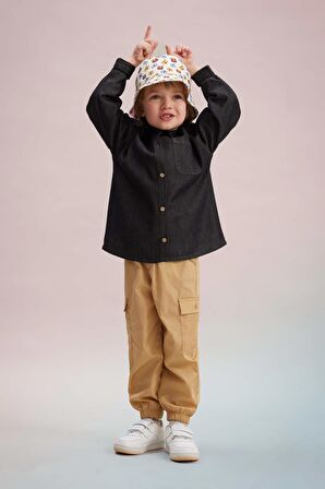 DeFacto Erkek Bebek Kargo Fit Gabardin Pantolon C0639A524SPBG247