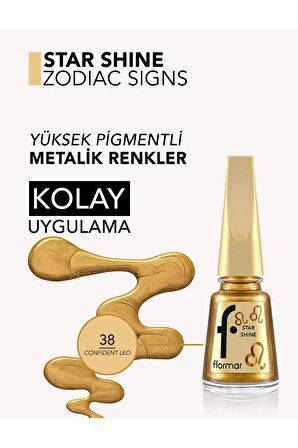 Flormar Aslan Burcu - Star Shine Yüksek Pigmentli & Parlak Bitişli Metalik Oje