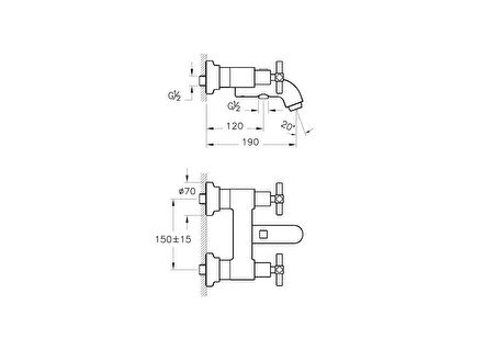 Artema Juno A4086823 Banyo Bataryası, Altın