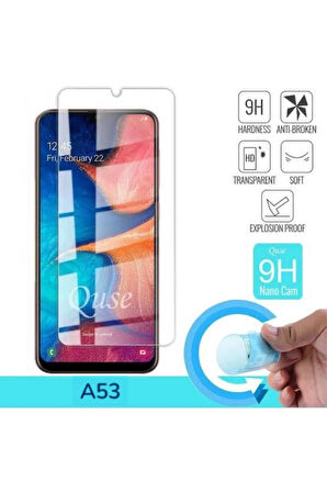 Samsung A53 Ekran Koruyucu Nano Kırılmaz Cam Tam Kaplayan