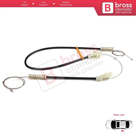 Land Rover Freelander MK1 1997-2006 3/5 Kapı ALR8179 İçin MANUEL Arka Sol Kapı Cam Kriko Tamir Seti