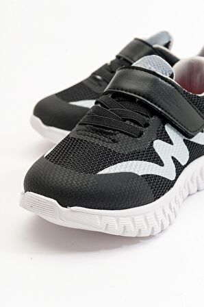 Mnpc Erkek Çocuk Siyah Hafif Spor Ayakkabı