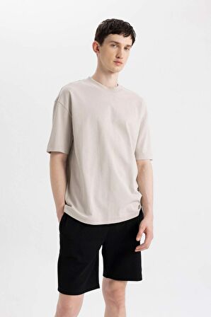 Regular Fit Sweatshirt Kumaşı Şort