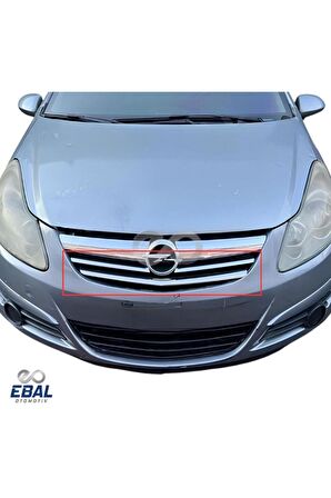 Opel Corsa D Krom Ön Panjur 3 Prç. 2007-2014 Arası P. Çelik