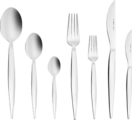 Karaca X Sarıyer Design Vortex Elegance 316 84 Parça 12 Kişilik Çatal Kaşık Bıçak Takımı