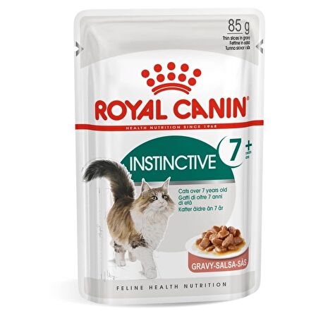 Royal Canin Instinctive 7 Yaş ve Üzeri Sos içerisinde Yaş Kedi Maması 85gx 12 Adet