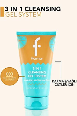 Flormar Karma & Yağlı Cilt için Partiküllü Yüz Temizleyici (Turunçgil) - Cleansing Gel - 000 - 8690604557165