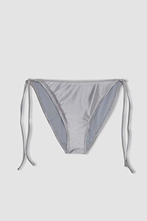 DeFacto Regular Fit Saten Bağcıklı Bikini Altı-Fall in Love B6934AX24HSGR445