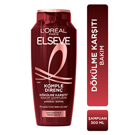 L'Oréal Paris Elseve Komple Direnç Dökülme Karşıtı Şampuan 300 ml