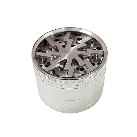 Silver 63 mm. Tütün Baharat Herbal Öğütücüsü Parçalayıcı ps93slv