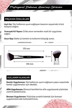 Allık & Kontür Fırçası Cre'Ars Blush Brush #106
