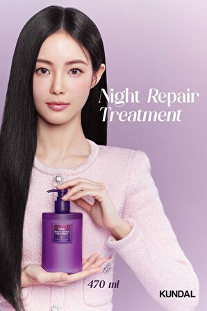 Kuru Saçlar İçin Yoğun Besleyici Saç Kremi KUNDAL Night Repair Treatment 470 ml (Into The Dream)