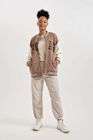 DeFactoFit  Standart Fit Sporcu Uzun Boy Pantolon Cepli Esnek Bantlı Paça A9548AX23WNGR435