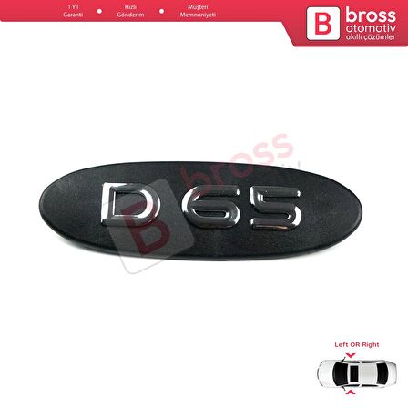 Renault Kangoo MK1 X76 KC0/1 Express 1997-2009 7700310092 İçin Siyah D65 Kapı Bandı Çıta Yazısı